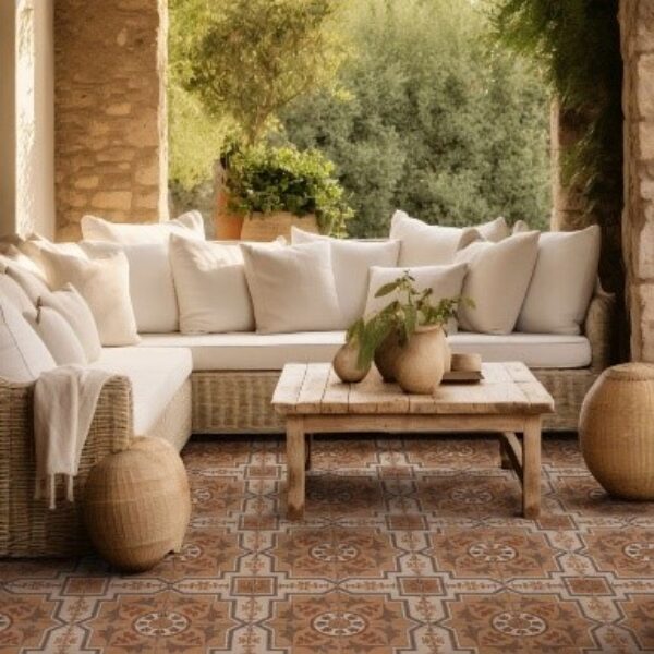 Andalusia Zahara Matt Decorative Encaustic Look Porcelain Tile