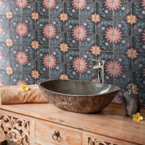 Marlow Adelina Matt Encaustic Look Tile
